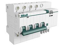 Дифференциальный автоматический выключатель ДИФ101 4 полюса, 32А, Тип AC, х-ка C, 100мА | код. 15032DEK | DEKraft 